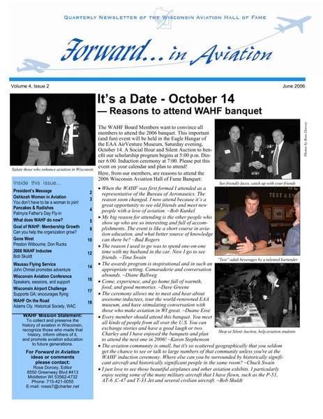 Forward in Aviation - June 2006 - Volume 4, Issue 3