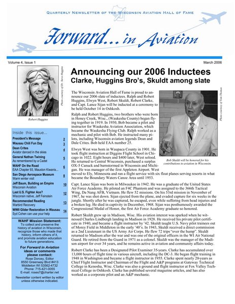 Forward in Aviation - March 2006 - Volume 4, Issue 1